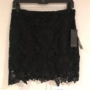 NWT Mini Skirt Lace Black